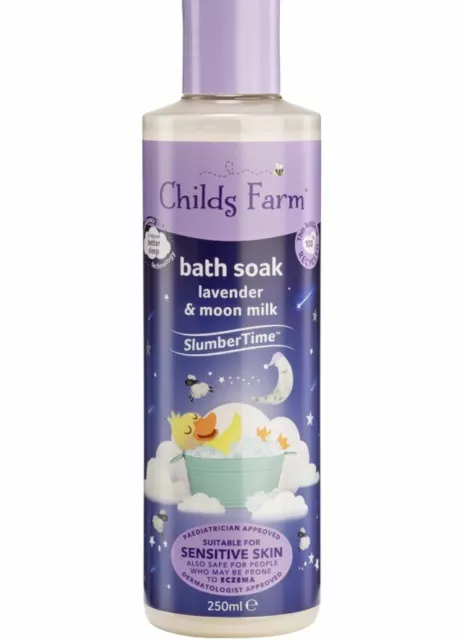 Childs Farm SlumberTime Bath Soak Lavender & Moon Silk 250ml For Sensitive Skin