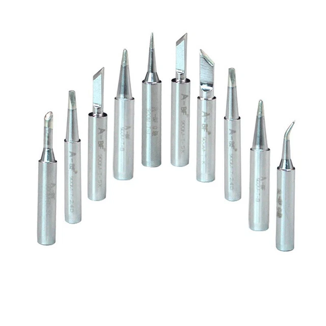10pcs 900M-T Soldering Iron Tips Silver V2E2