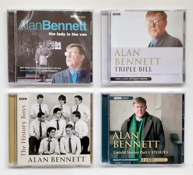 4 ALAN BENNETT CD Audio Books - Untold Stories, Lady in the Van, History Boys ..