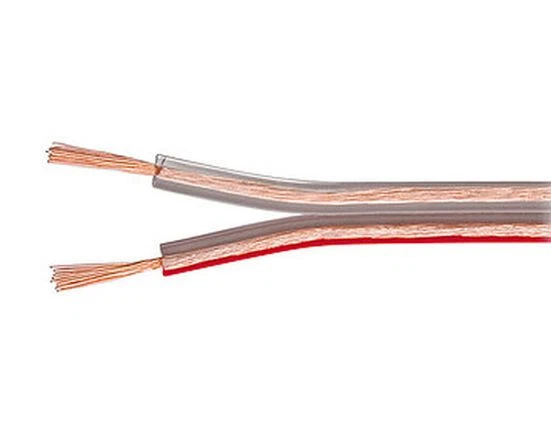 2m x Cable Haut-Parleur (HP) scindex 2x0.75mm2  Transparent              FIHP10T