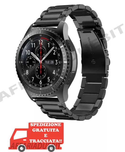 CINTURINO ACCIAIO INOX Huawei gt gt2 42mm Samsung Galaxy Watch