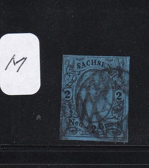 Allemagne 1855 Saxe N° 9-Obl.tb-Voir Scan R/V-M879