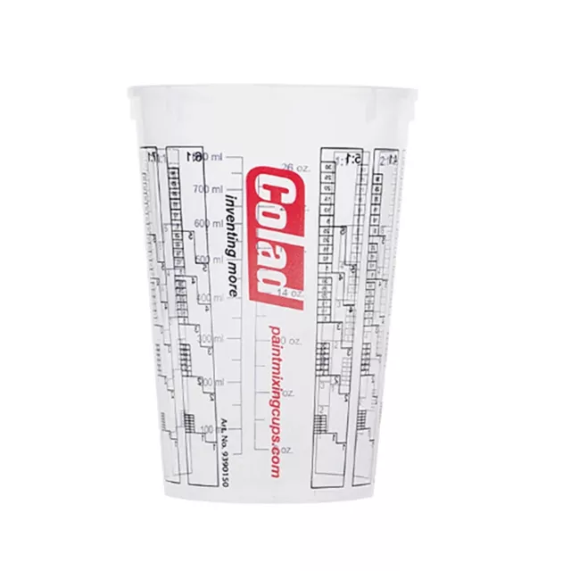 Colad Solvent Proof Mixing Cups (900ml) (colcup900) *Pack of 25*