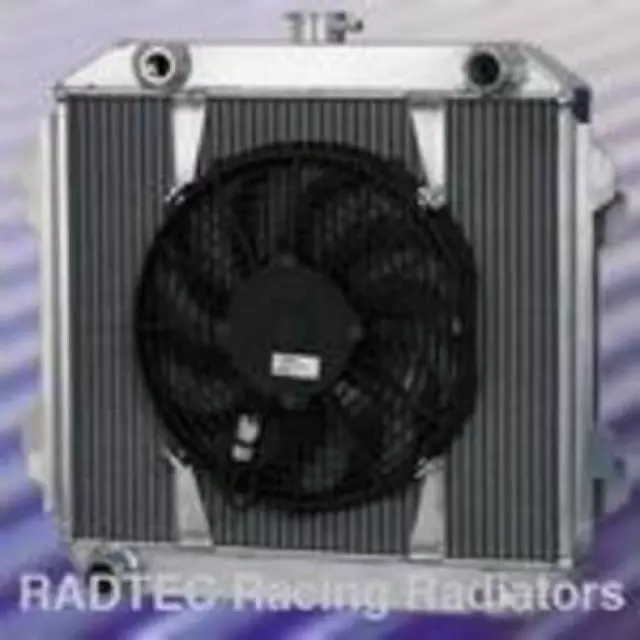 RADTEC FORD CAPRI 2.8i RADIATORE ALLUMINIO CON VENTOLA E INTERRUTTORE