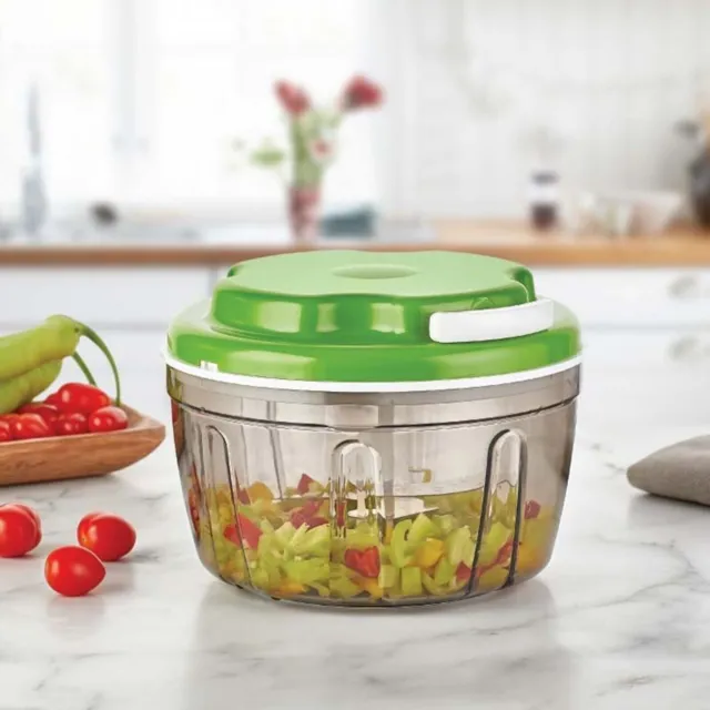 Pulling Food Vegetable Chopper Processor Hand Blender Salad Spinner Kitchen Tool