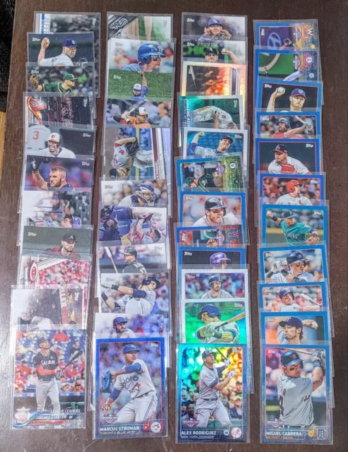 Lot of 45 2015-2022 Topps Rainbow Foil Parallel Cards