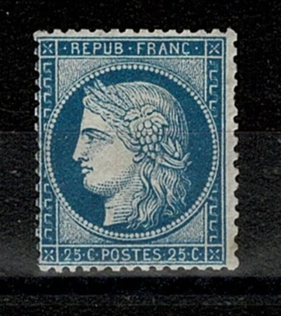 FRANCE STAMP TIMBRE YVERT N° 60A " CERES 25c  BLEU TYPE I 1871 " NEUF xx TB W760