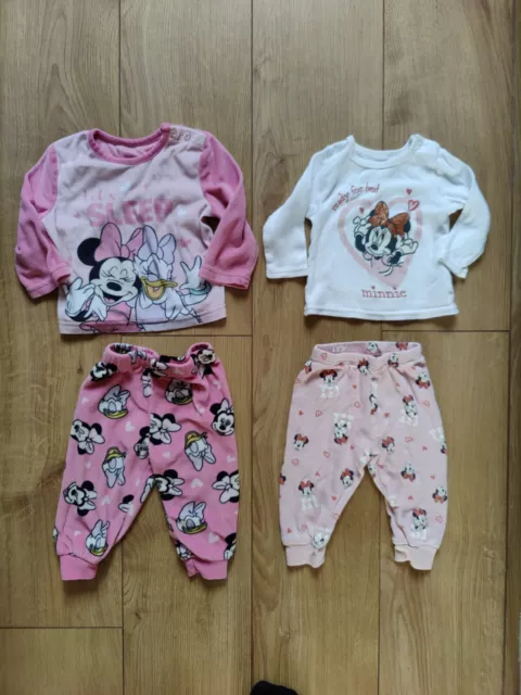 6-9 Months Primark Baby Girls Pyjamas Pjs Pink Minnie Mouse