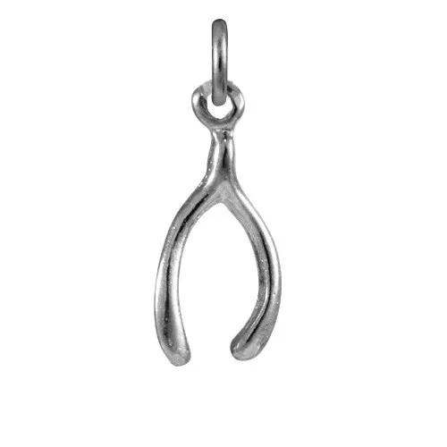 TheCharmWorks 925 Sterling Silver Tiny Wishbone Charm