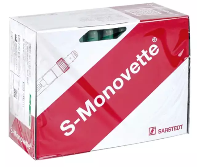 Sarstedt 2,7ml Monovette Steril Blutentnahme Labordiagnostik 50Stk.