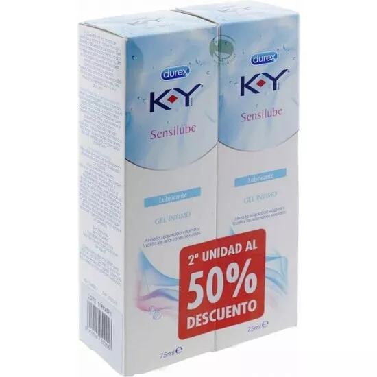 K-Y Gel Lubricante Hidrosoluble Intimo Duplo 2X75Ml