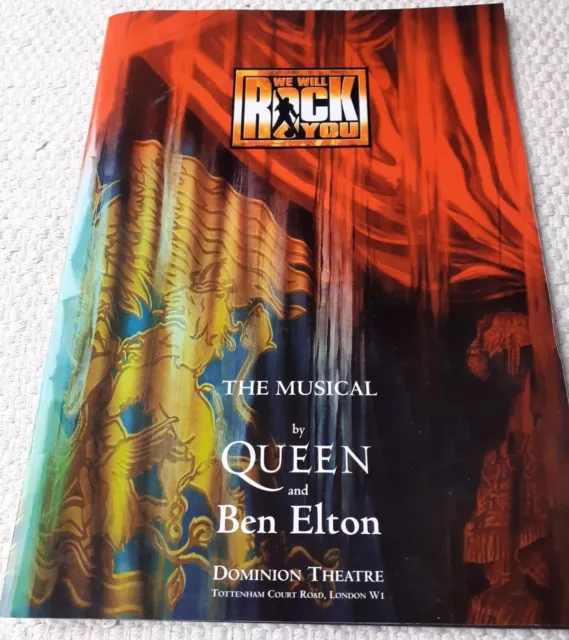 We Will Rock You Queen The Musical Dominion Theatre Souvenir Brochure& Programme
