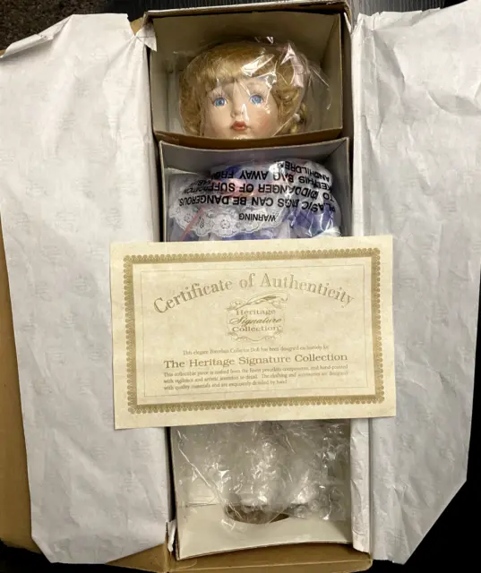 Amanda HoldIng 12252 Hurt Bunny Porcelain Doll Heritage Signature Collection NEW