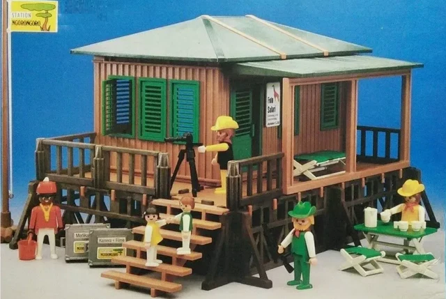 Playmobil 3672 Girafes Color - Safari Zoo, Boîte Vintage, Bon état