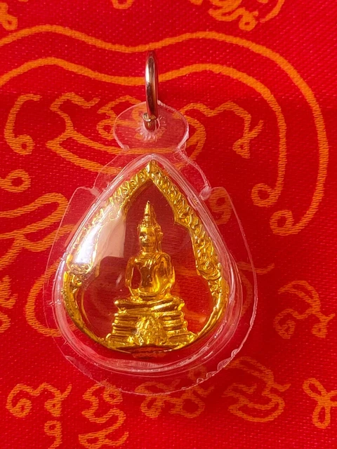 Tiny Pendant Phra Sothorn LP Buddha Thai Fortune Success Talisman yant Amulet