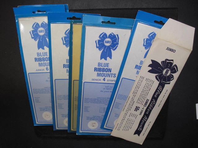 Group Of Harco Stamp Mounts Various Sizes Black Background