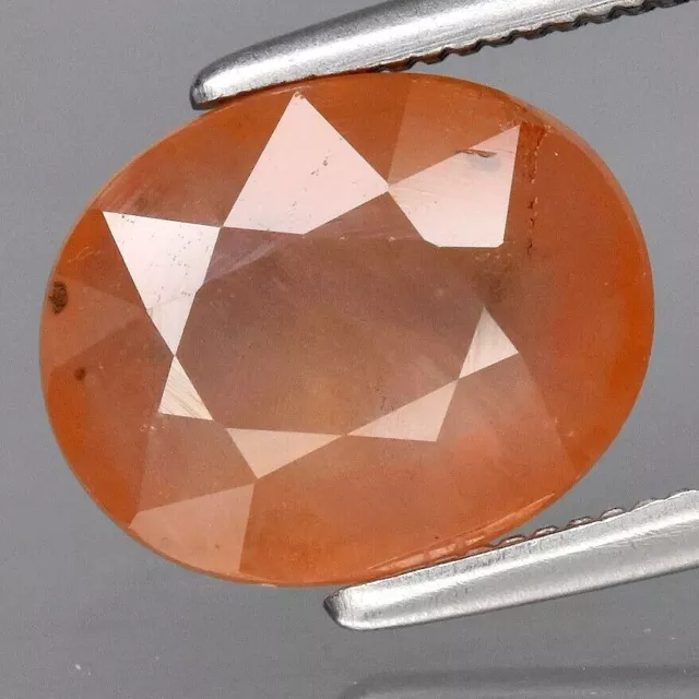 ★★   RARE !! SAPHIR ORANGE ROSE D'AFRIQUE : 2,47 CARATS ★★ p428.135t