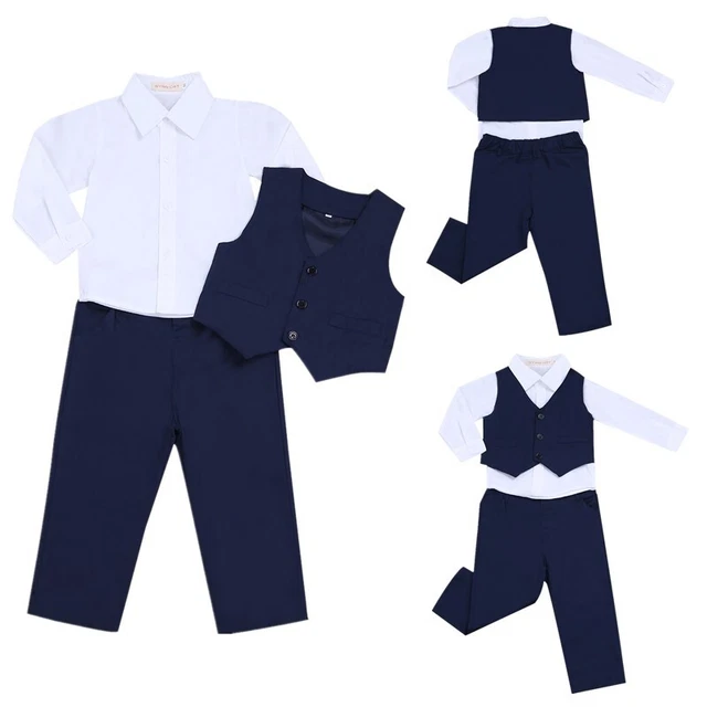 Camicia abito formale festa di compleanno bambini + pantaloni + camice abiti da gentiluomo