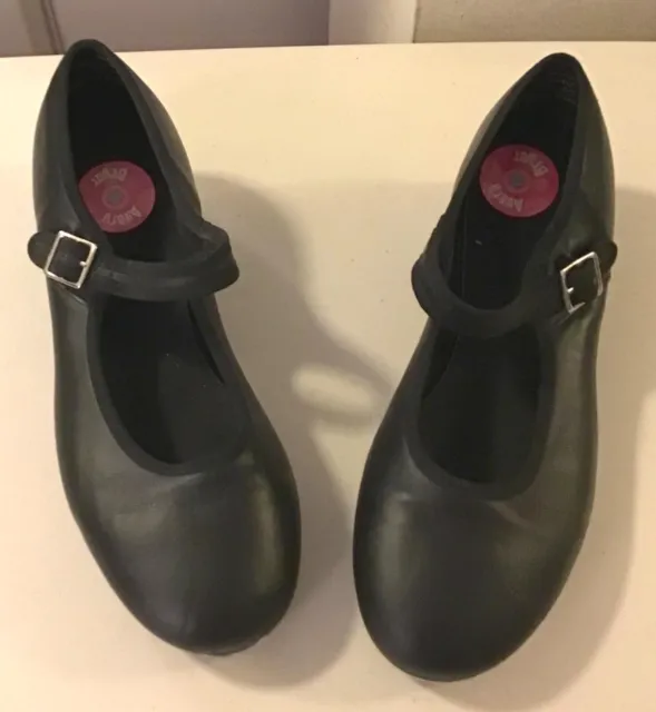Girls Black Capezio Tele Tone Tap Shoes - Size 5 1/2