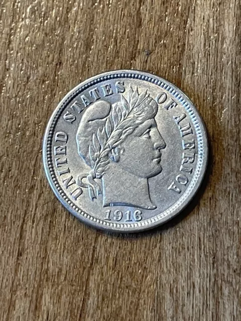 1916 Barber Dime AU