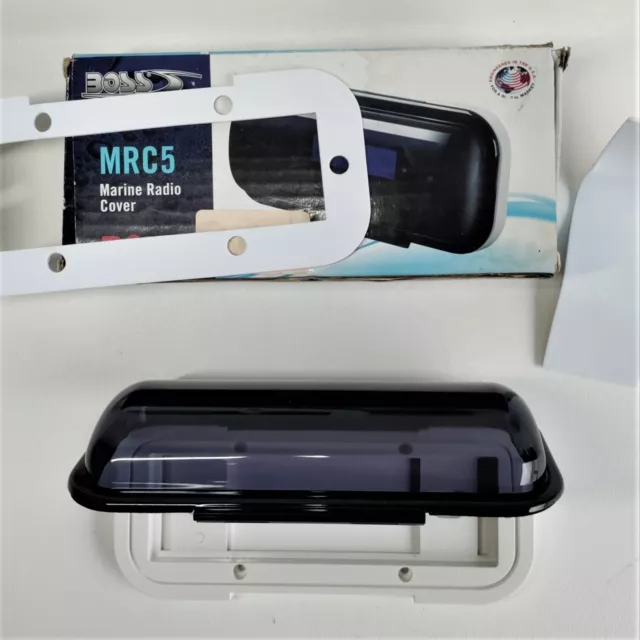 BOSS Audio MRC5 Universal Marine Boat Radio Stereo Waterproof Cover White Tint