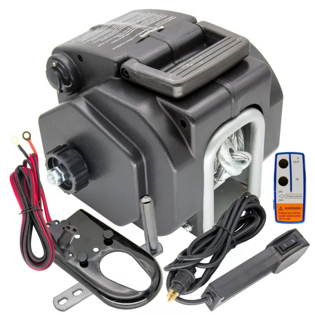 12V 5000LBS Electric Winch Portable Remote Control Trailer Winch for Boat Truck