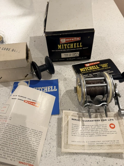 Moulinet De Pêche Mer Captain MITCHELL 624 Vintage - Multiplicateur Fabriqué En France - Occasion