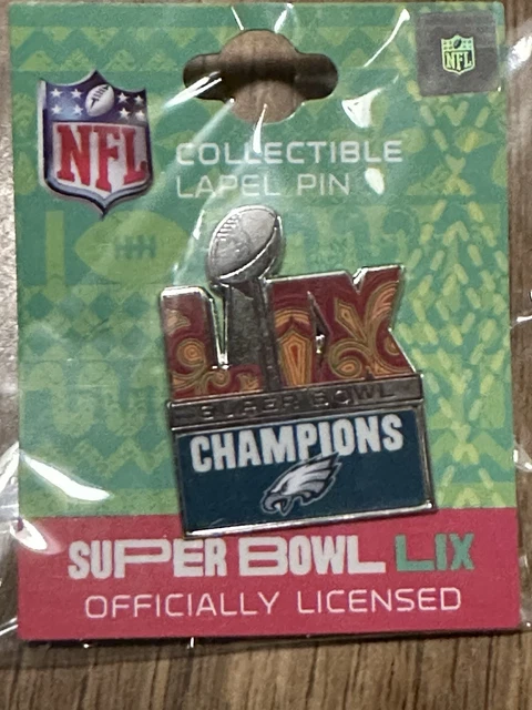 PHILADELPHIA EAGLES SUPER Bowl Lix 59 Champions Pin Collectible Lapel ...