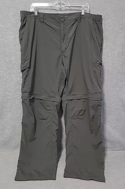 Columbia Omni-Shade Gray Convertible Cargo Pants Men's Size 42x30