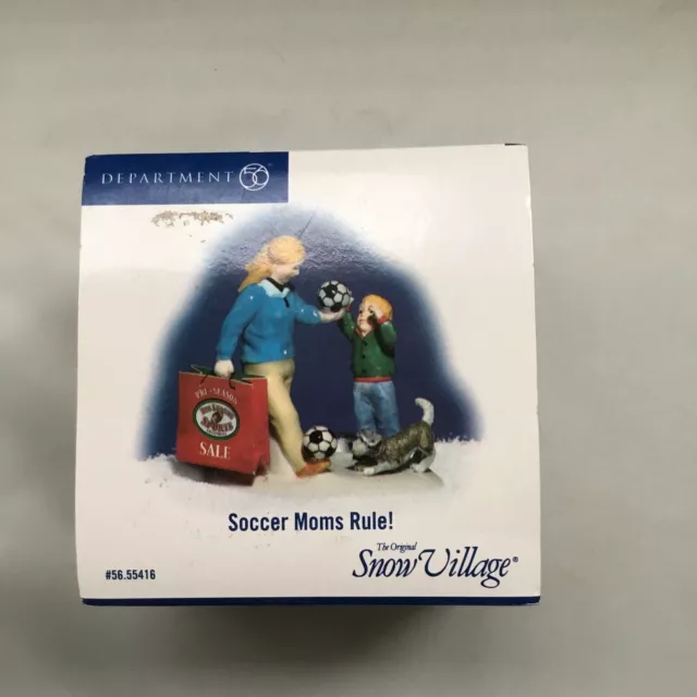 🚨 Department 56 The Original Snow Village Soccer Moms Rule 55416 Rare