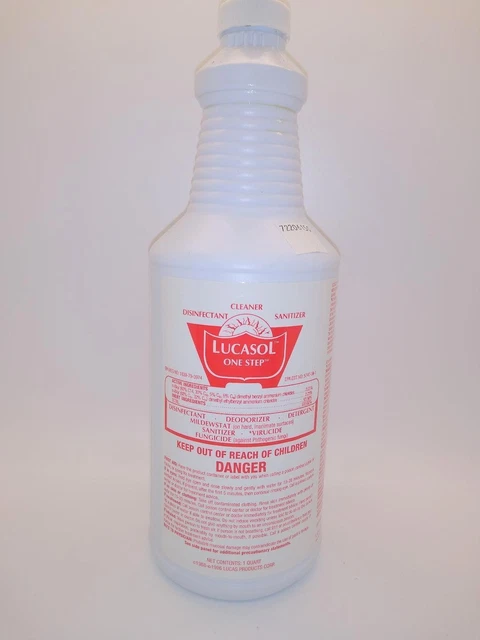 Lucasol. Tanning Bed Cleaner/Disinfect 1 qt makes 64qts