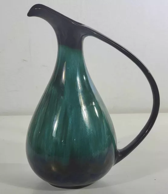 Vintage Mid Century Modern Blue Mountains Pottery Vase Pitcher c 1960/70