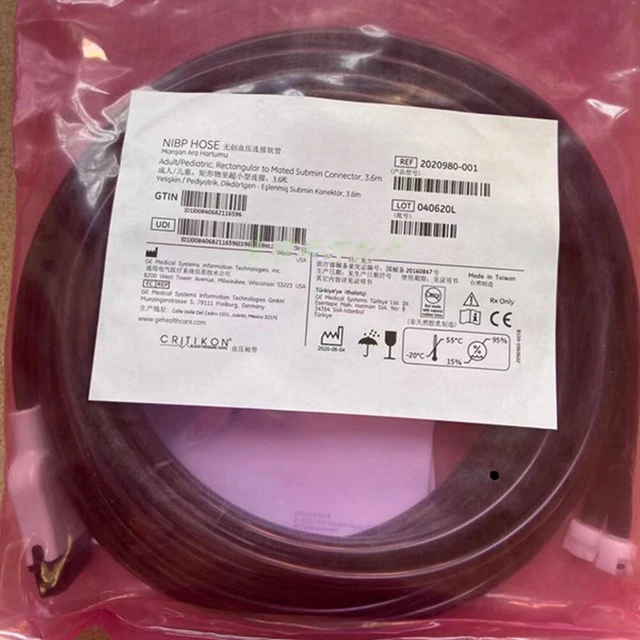 For GE NIBP HOSE Blood pressure Spo2 Tube One Male & one Female 2020980-001 3.6M