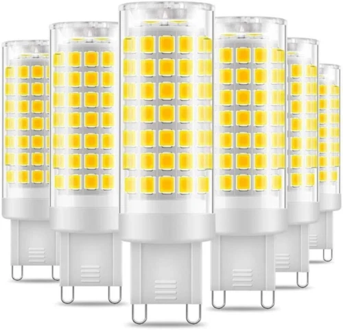 Eterbiz G9 LED Bulb, No Flicker 7W Equivalent 6 Count (Pack of 1), Cool White