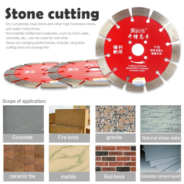 107-230mm Diamond Cutting Disc Stone Concrete Tile Saw Blade for Angle Grinder