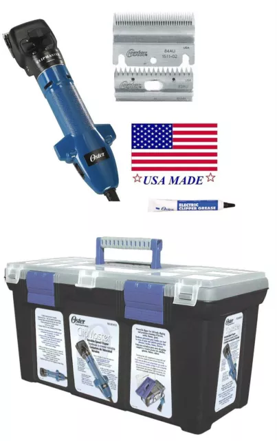 OSTER CLIPMASTER VARIABLE SPEED CLIPPING MACHINE SET-Blade,Oil,CASE-Sheep,Cattle