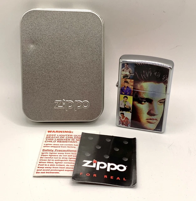 Zippo Elvis King of Rock and Roll (Elvis Presley Zippo Lighter) - Sealed Lighter