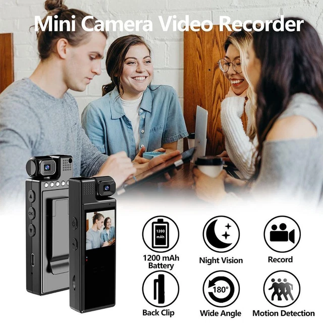 Mini Full HD Security Cam Body Mounted with Optical Lens Video Audio Recording ÷