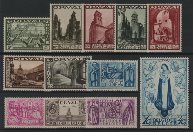 BELGIQUE YVERT N° 363 / 374 " SERIE ORVAL 12 TIMBRES 1933 " NEUFS xx TTB T939