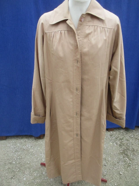 Manteau Imperméable Vintage Beige Années 1970 - Taille 40, Occasion Très Bon état, Marque N°21
