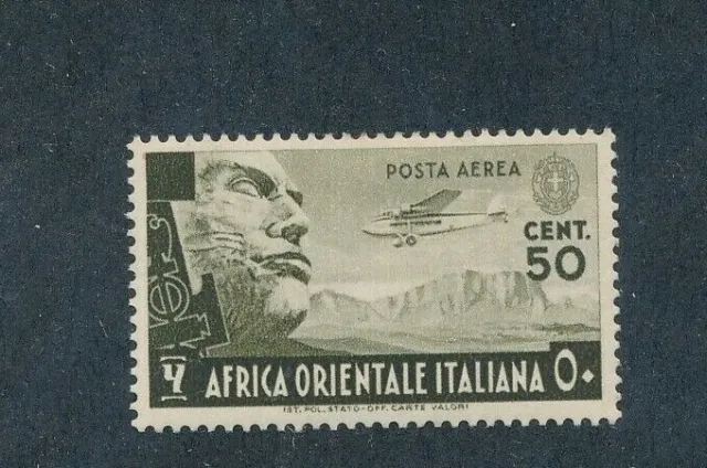 Italy East Africa C2 Scott 1938 mint hinged airmail Catalog $80       #229
