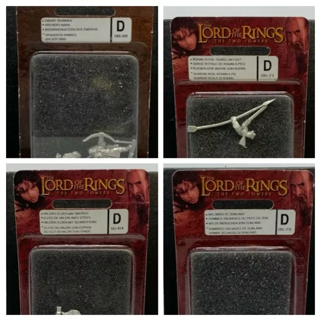 Lord of The Rings The Two Towers Miniatures Blisters MULTI-LISTING