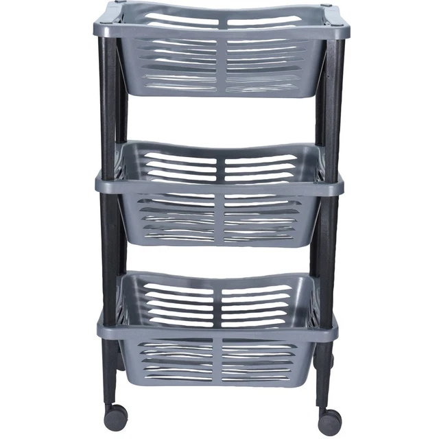 Trolley Universale per Bagno, Biblioteca, Armadio - 3 Piani - Storagesolu