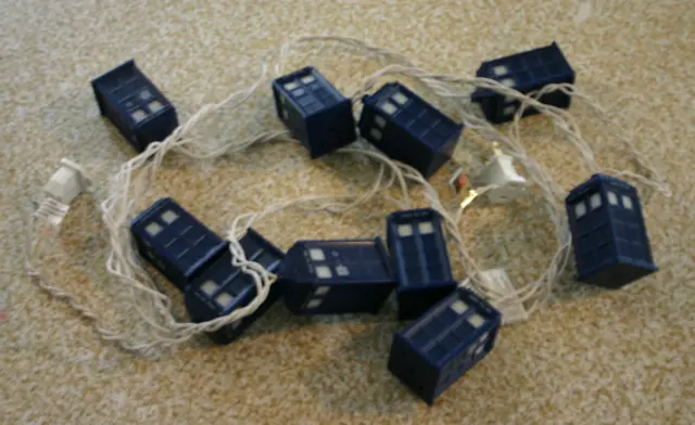 Doctor Who Tardis String of TEN Lights All Working