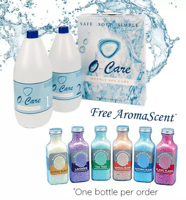 O-Care Hot Tub Weekly Water Care Treatment + Limited Free Aroma Scents Fragrance