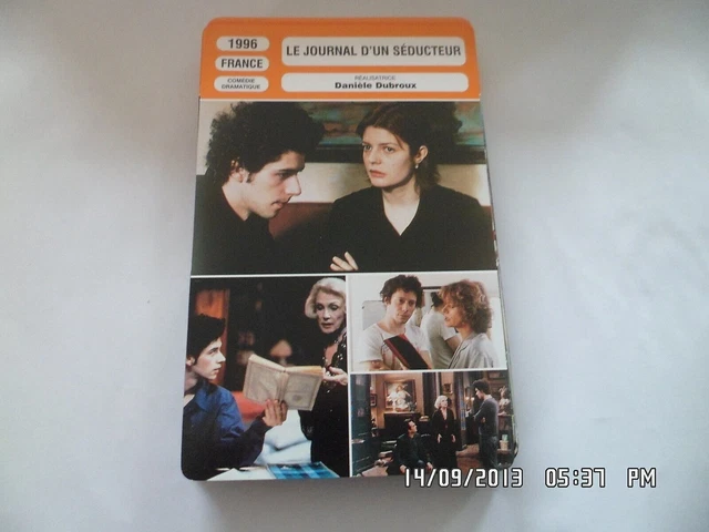 CARTE FICHE CINEMA 1996 LE JOURNAL D'UN SEDUCTEUR Chiara Mastroianni M.Poupaud
