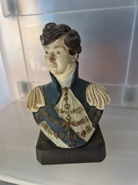 King George IV Old Scotch Whiskey Bust, Vintage, Rare