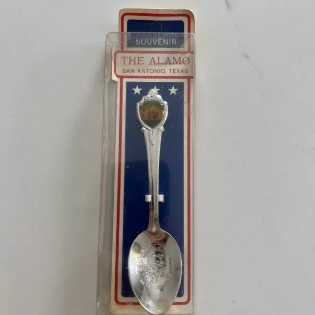 Vintage The Alamo San Antonio TX Silverplated Collectors Spoon Celest Holland