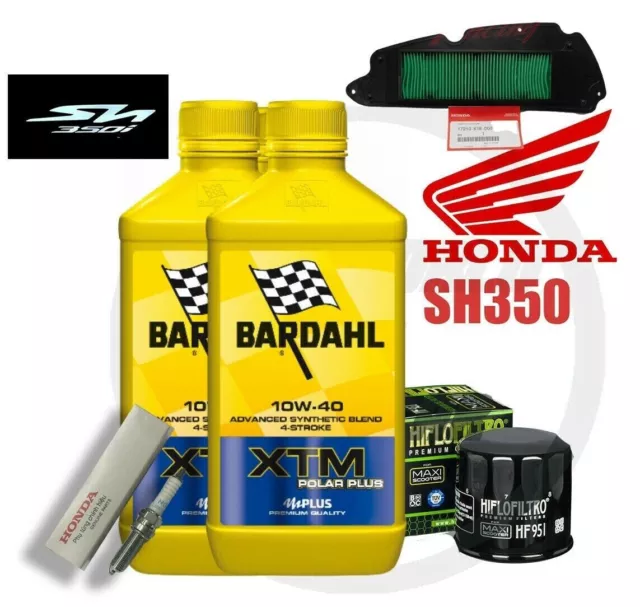 Kit Tagliando Honda Sh 350 Bardahl Xtm 10W40 Filtro Olio Aria Candela 2022