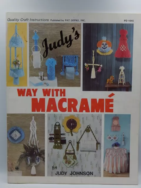 Lote De 6 Folletos De Macrame De Colección